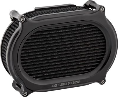 Luftfiltersats Arlen Ness 600-184 II Oval Upgrade svart Softail 18-24