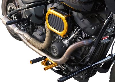 Luftfiltersats Arlen Ness 600-187 II Oval Upgrade guld Softail 18-24