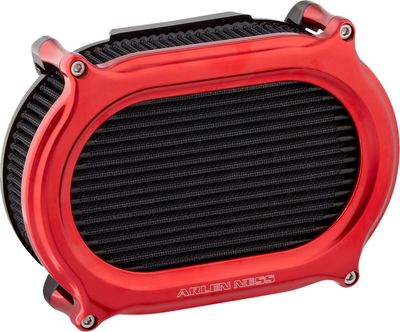 Luftfiltersats Arlen Ness 600-188 II Oval Upgrade röd Softail 18-24
