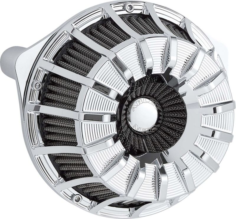 Luftfiltersats Arlen Ness 15-SPOKE Inverted krom Touring 23-upp