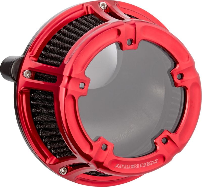 Luftfilter Arlen Ness 600-241 Method klar röd Touring 23-upp
