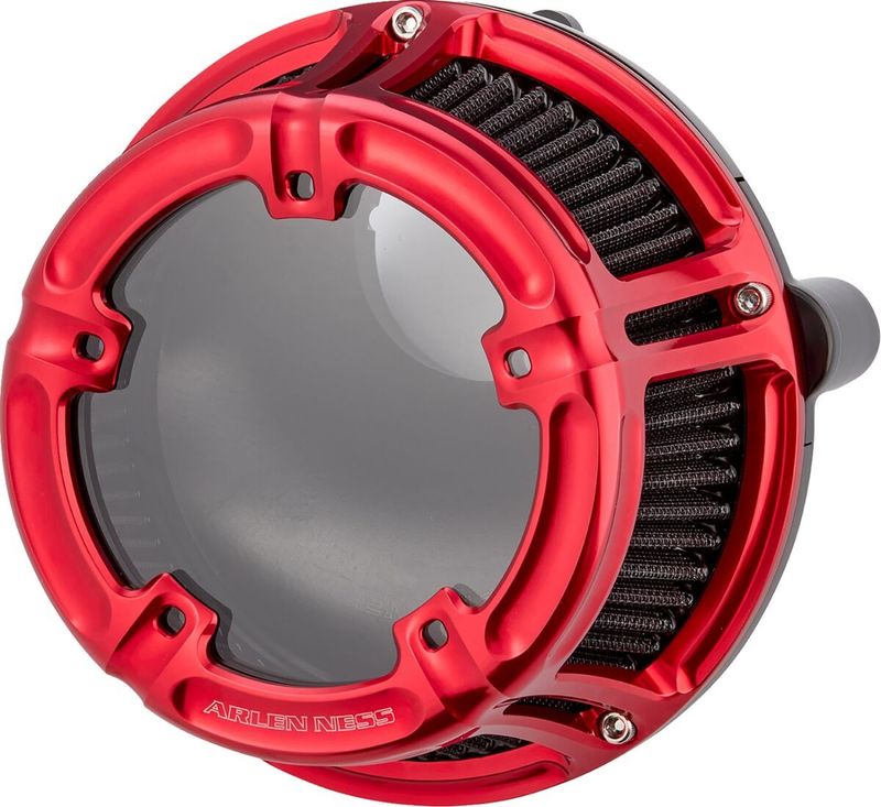 Luftfilter Arlen Ness 600-241 Method klar röd Touring 23-upp
