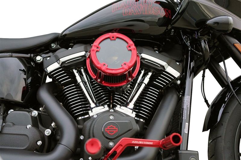 Luftfilter Arlen Ness 600-241 Method klar röd Touring 23-upp