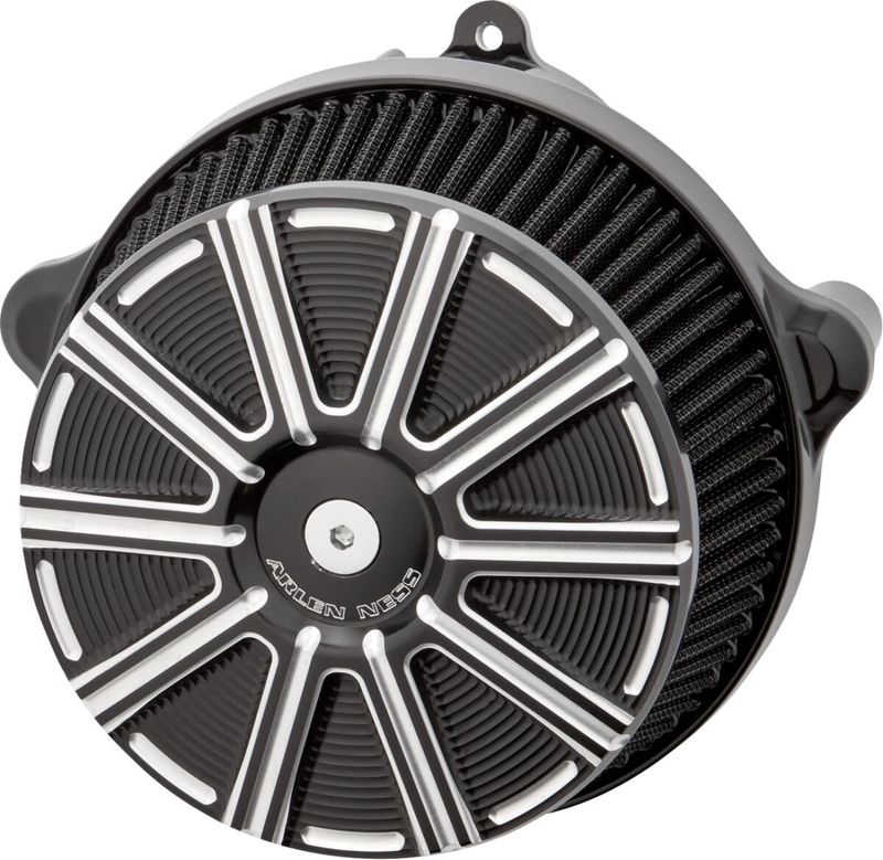 Luftfiltersats Arlen Ness 600-307 1 Sucker 10 svart Softail 25-26