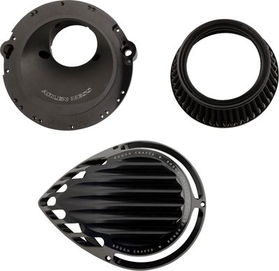 Luftfiltersats Arlen Ness RC-600-021 Rough Craft rund svart Touring 23-24