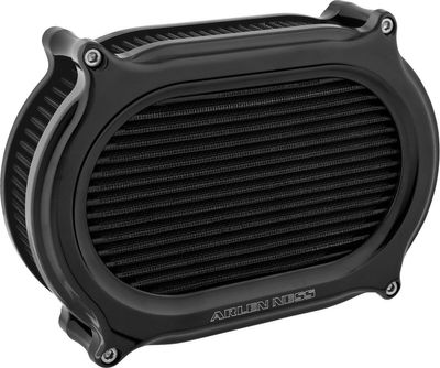 Luftfiltersats Arlen Ness 600-174 2 Oval svart H-D 99-17