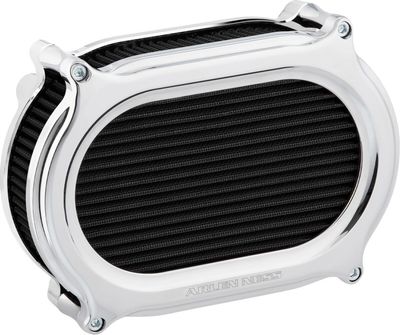 Luftfiltersats Arlen Ness 600-175 2 Oval krom H-D 99-17