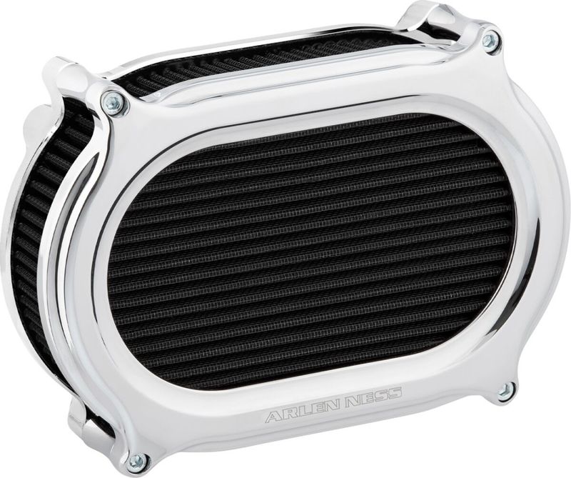 Luftfiltersats Arlen Ness 600-195 2 Oval krom H-D 17-24