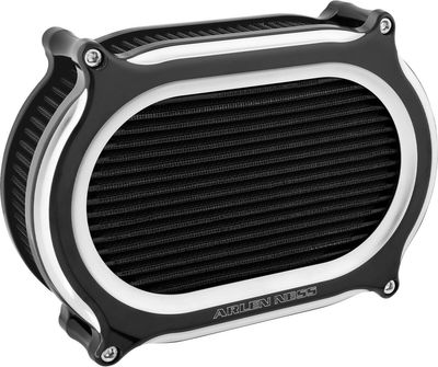 Luftfiltersats Arlen Ness 600-196 2 Oval svart H-D 17-24