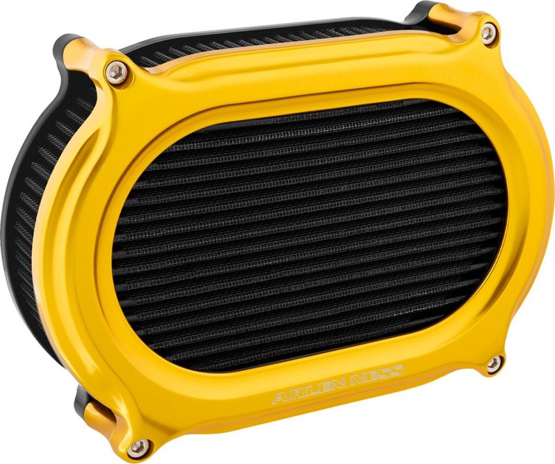 Luftfiltersats Arlen Ness 600-209 2 Oval guld Touring 23-upp