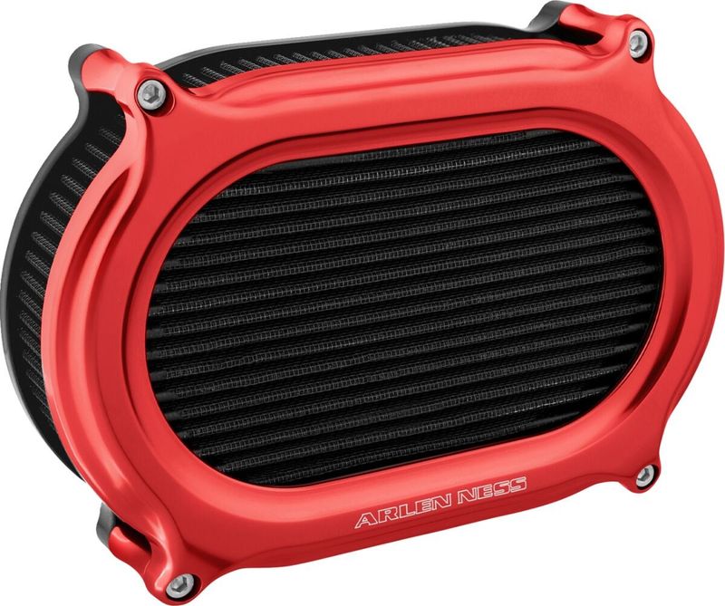 Luftfiltersats Arlen Ness 600-210 2 Oval röd Touring 23-upp