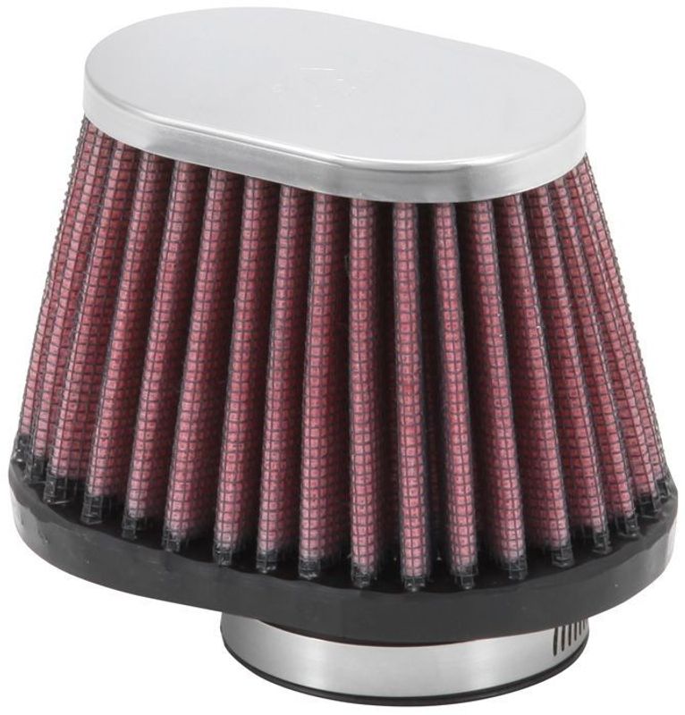 Luftfilter K&N universal koniskt ovalt 44 mm klämfäste