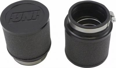 Luftfiltersats UNI Filter pod högflöde rak svart 1-7/8"-2 1/16" 2-pack