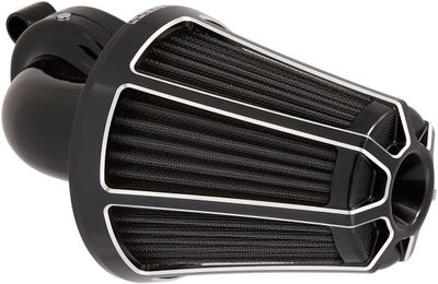 Kåpa filter Arlen Ness Monster Sucker 90 Beveled svart anodiserad