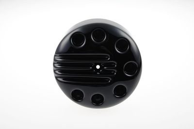 Luftfilterlock Cult-Werk blanksvart spårad RH975 Nightster 22-26