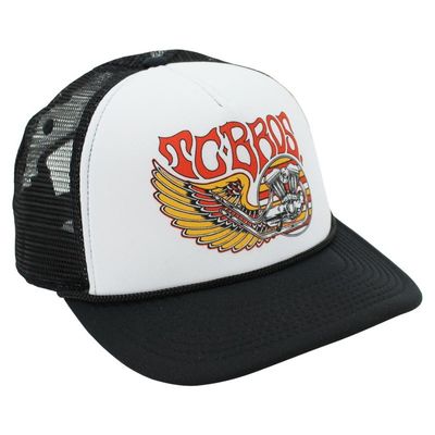 Keps TC Bros Wing Trucker vit/svart