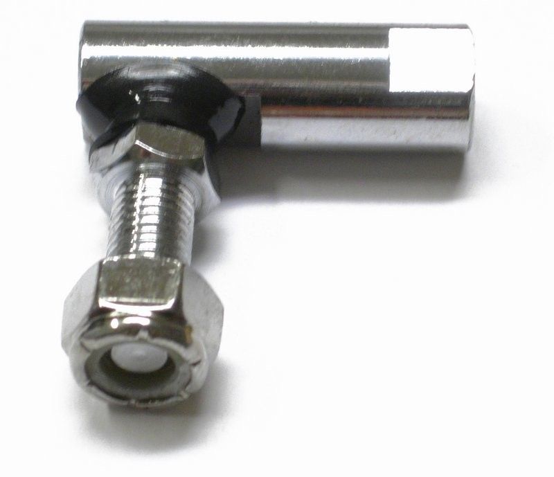 Länkhuvud växelstag MCS 5/16-24 krom Softail 86-99