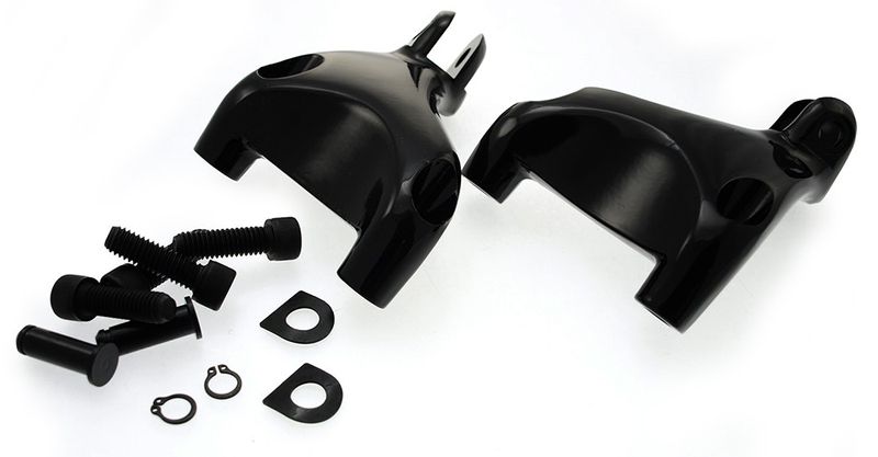 Monteringssats fotpinne Drag Specialties passagerare svart Sportster 04-13