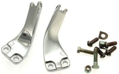 Fäste för passagerarfotpinnar Sportster 04-12 (ej XR), kromade