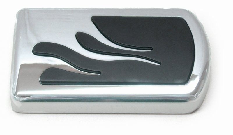 Pedalgummi MCS flame krom FL Softail 86-17