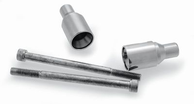 Fotpinnsförlängare till små ISO Pegs, 1, kromade Küryakyn