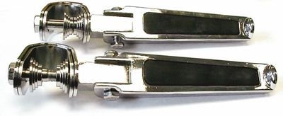 Fotpinnar Drag Specialties Inlay U-clamp Foot gummi krom