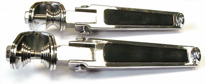Fotpinnar Drag Specialties Inlay U-clamp Foot gummi krom