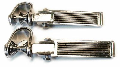 Fotpinne MCS Ribbed krom universal