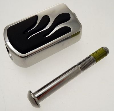 Pinne Flame till växelspak krom/gummi OEM 34617-03