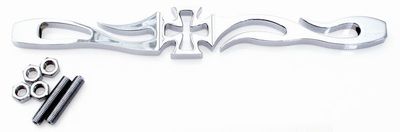 Växelstag Flame & Cross billet, längd 260mm. Softail 86-upp, kromat