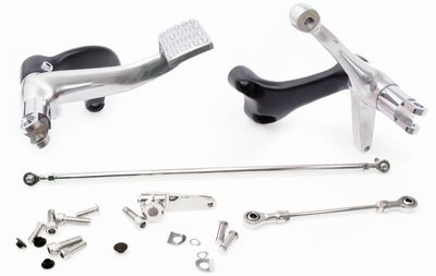 Framflyttade reglage MCS Evo ISO krom XL Sportster with rubber
