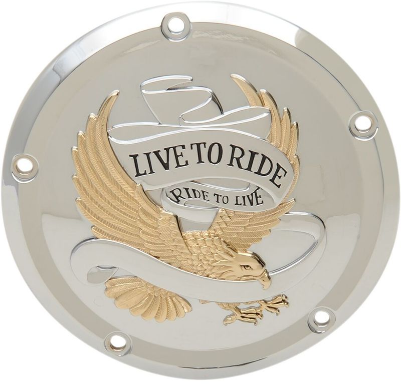 Derbylock Drag Specialties Live Touring 15-24, Trike 17-21 krom/guld