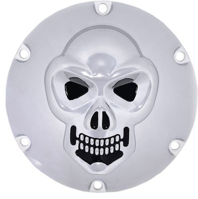 Derbylock Drag Specialties 3 D krom skalle Sportster 04-22