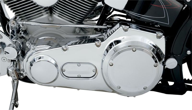 Primärkåpa Drag Specialties yttre krom Softail 99-06, Dyna 99-05