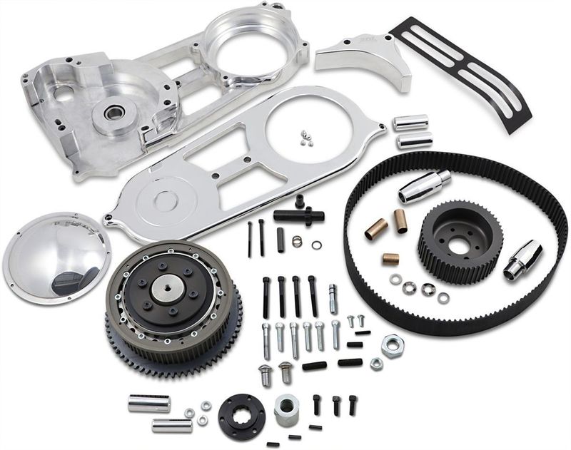 Remdriftssats Belt Drives 2" Touring 90-06 polerad