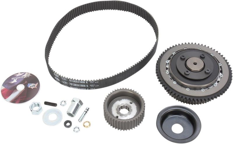 Remdriftsats primär Belt Drives 8mm Quiet Clutch H-D 79-84