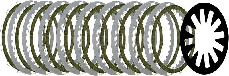 Lamellsats aramid med extra lamell Belt Drives Ltd. BDL Big Twin 98-17