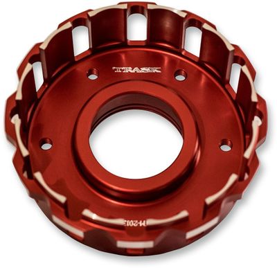 Kopplingskorg Trask Performance anodiserad röd Twin Cam 07-17