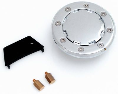 Tanklock Flush mount, oventilerat krom,82-upp Küryakyn