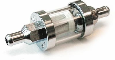 Bränslefilter MCS Clear-view ID 5/16 krom universal