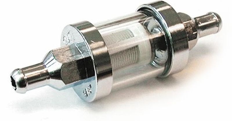 Bränslefilter MCS Clear-view ID 5/16 krom universal