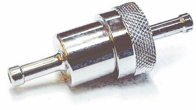 Bränslefilter MCS 5/16" aluminium krom