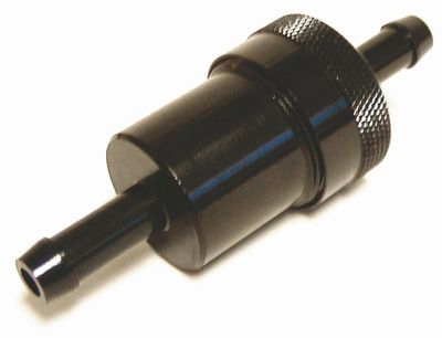 Bränslefilter MCS 5/16" aluminium svart