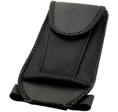 Tankpanel, läder med ficka, FXST/FLST 84-99, Mustang