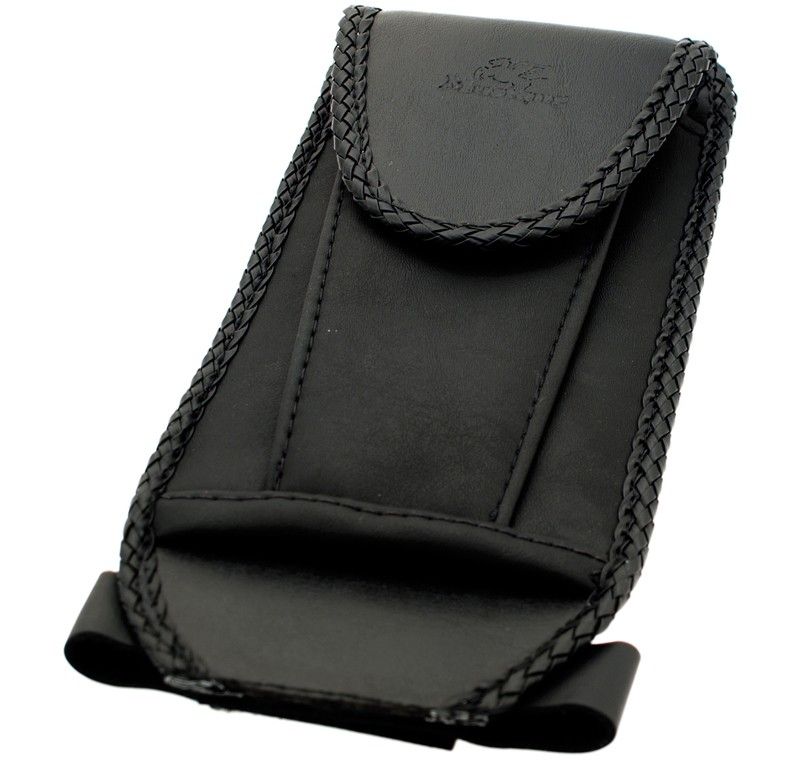 Tankpanel, läder med ficka, FXST/FLST 84-99, Mustang