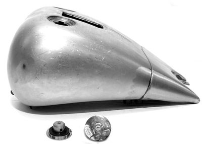 Fatbobtank 2 förl. 5,1 G 00-07 med inspr,1 pc,2 låsb. t/l(19,3 Liter