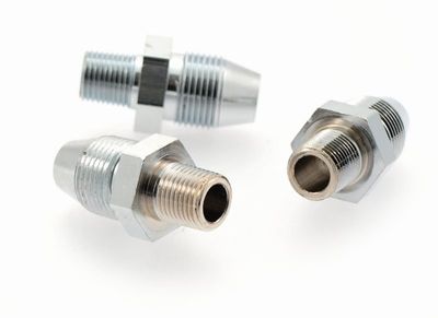 Anslutnings-nippel med kona för oljeledning, 3pk