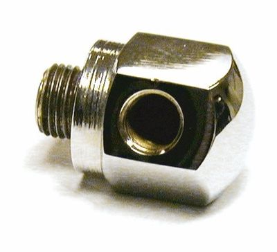 Nippel oljemätare ventilkåpa MCS krom Big Twin 71-84