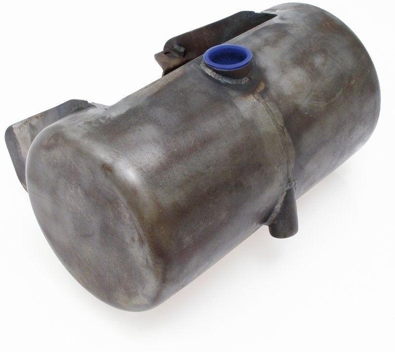 Oljetank, rund 6,5 center fill, Softail 84-99 & stelram, okromad