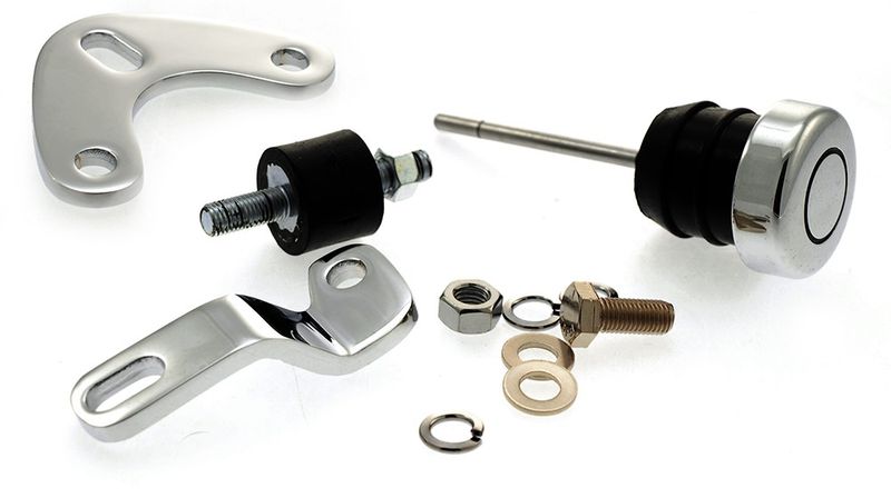 Oljetank, rund 6,5 center fill, Softail 84-99 & stelram, okromad